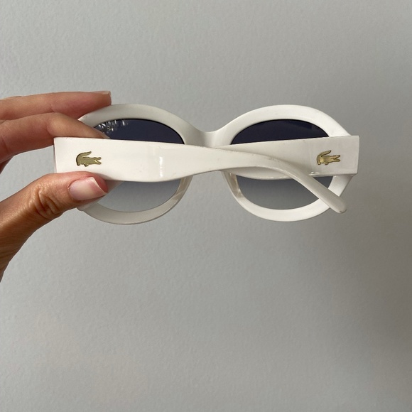 White Lacoste Sunglasses - Picture 2 of 8